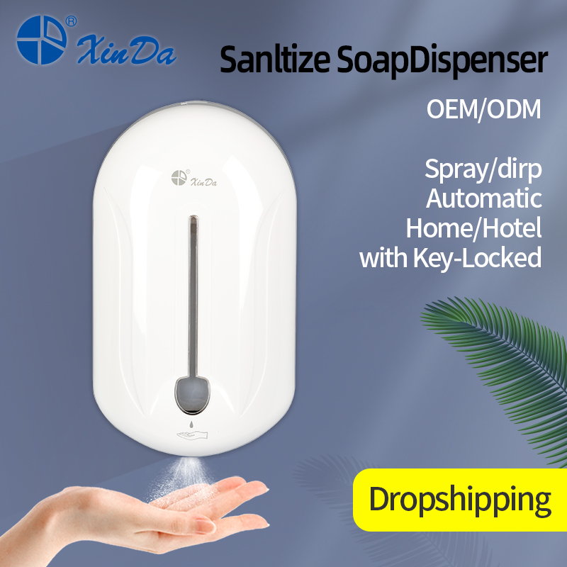 دستگاه پخش صابون مایع هتلی بدون لمس اسپری مادون قرمز خودکار XinDa ZYQ110 برای دستگاه پخش صابون حمام
